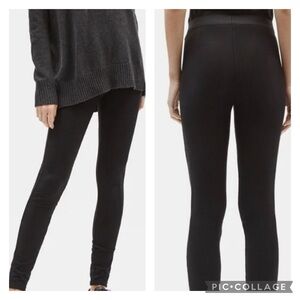 EUC Eileen Fisher Black Ribbed Leggings